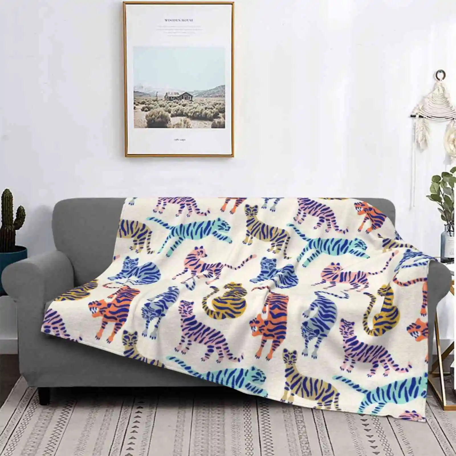 

Коллекция Tiger-палитра Индиго, новейшая супермягкая теплая фотобумага, тонкое одеяло, тигр, гепарды, кошки, джунгли