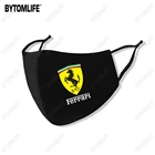 2021 модная крутая маска Ferrari cars с принтом, полиэстер, моющаяся, дышащая, многоразовая, водонепроницаемая и Пылезащитная, хлопковая маска для губ