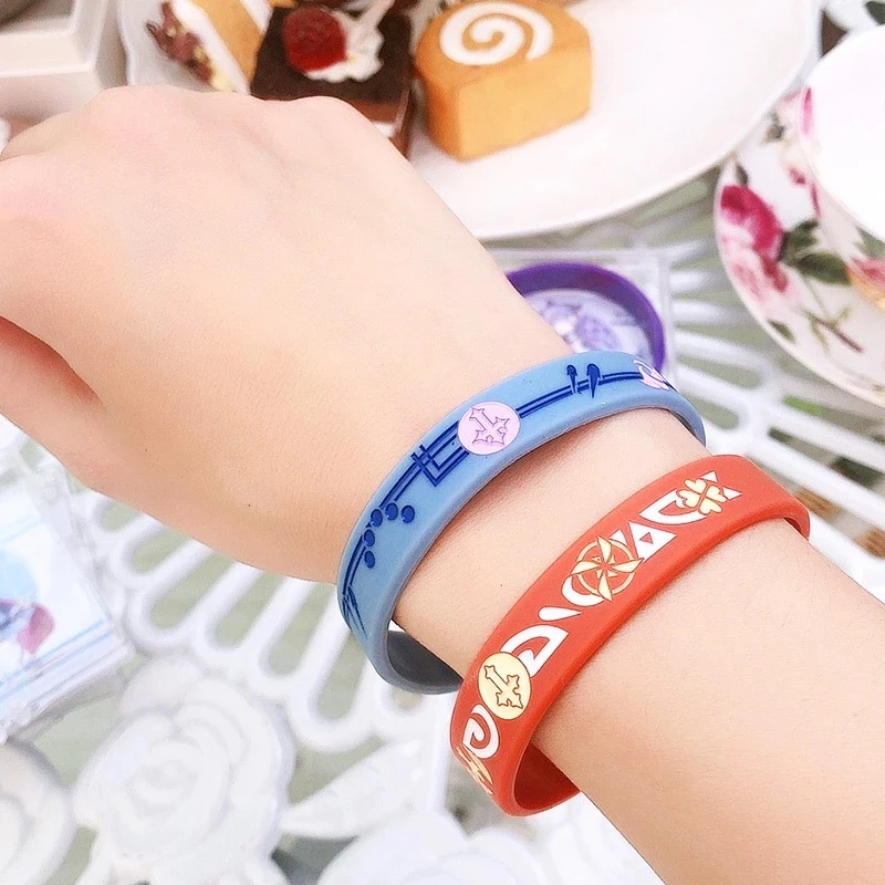 

Bracelet de Cosplay en silicone, accessoires de jeu de Genshin Impact, projet Keqing Klee dilic Qiqi, bijoux pour enfants, cadea