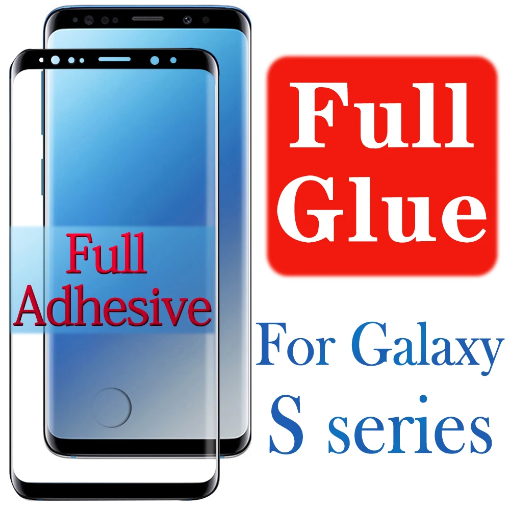 Полностью клеящееся стекло S10Plus для samsung Galaxy S8 S9 S10 Plus защита экрана S 8 9 10