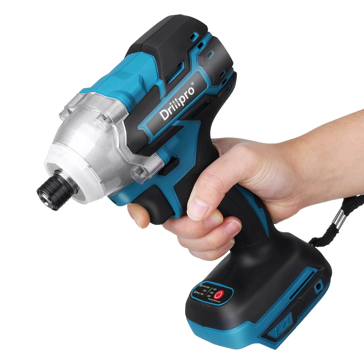 

Drillpro Cordless Electric Screwdriver Rechargable Electric Drill Driver Power Tool 1/4-inch+ LED Light For Makita 18V Battery