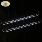 Автомобильная наклейка, движущийся светодиод, приветственная педаль, Накладка на порог, порог двери, дорожсветильник для Honda Civic Sedan 2016 - 2022