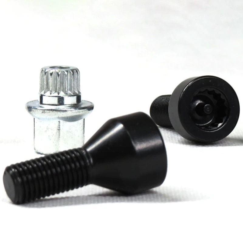 Черные зажимные болты 12 х1 5 шт. стальные 28 мм со склада с хвостовиком|Гайки и