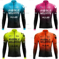 huub 2021 men summer long sleeves cycling jerseys breathable mtb racing bike uniform spring ropa ciclismo bicycle bike jacket