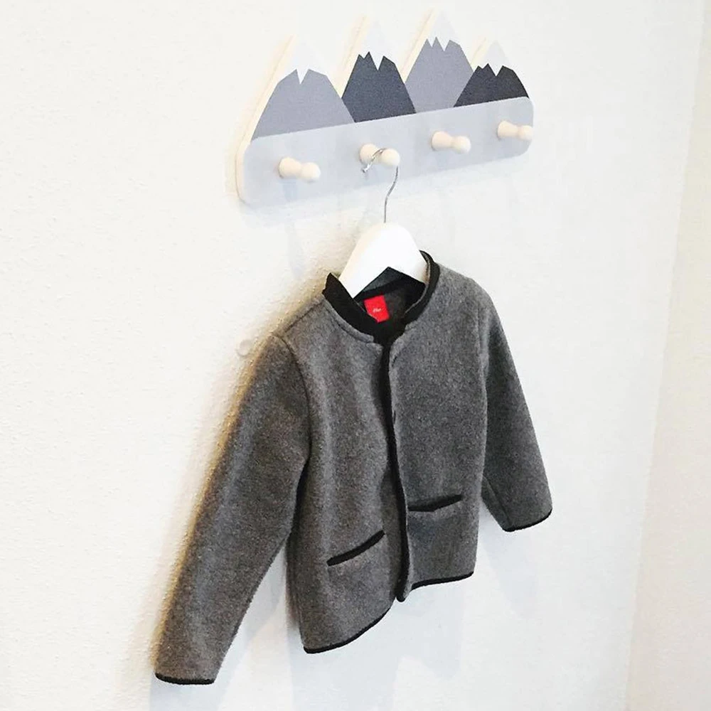 Скандинавском стиле деревянные горные детские пальто стойки геометрические арт