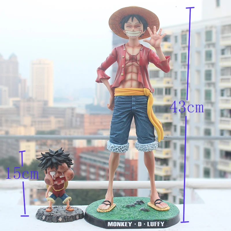 

43cm Anime One Piece Gk Statue Luffy Smiley Pvc 1/4 Scale Collection Figure Toys For Xmas