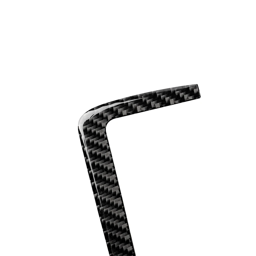 

2PCs Central Cover Trim Car Carbon Fiber Interior Central Cover Trim New Newest Practical Sale