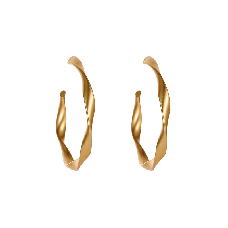

New Fashion Stud Earrings For Women Golden Color Round Ball Geometric Earrings For Party Wedding Gift Wholesale Ear Jewelry