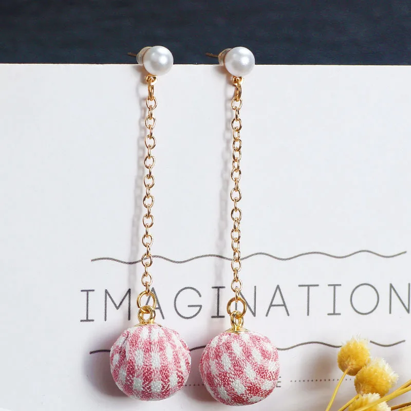 SUKI простые геометрические милые эмалевые синие серьги-клипсы с имитацией банта