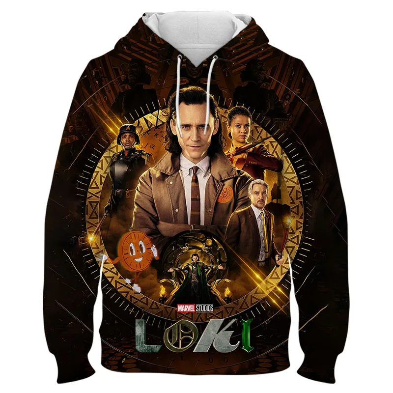 Loki Смешные Мультяшные толстовки с героями мультфильмов Marvel Tv мужские унисекс