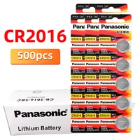 brand new panasonic 500pcslot cr2016 br2016 dl2016 lm2016 kcr2016 ecr2016 button cell batteries 3v coin lithium digital camera