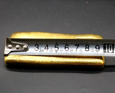 

Exquisite antique gilded (ten emperors of the Qing Dynasty gold bar) home decoration crafts