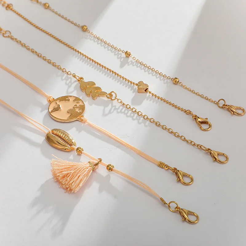 Браслет в стиле бохо для женщин и мужчин браслеты цепочки ручной работы со