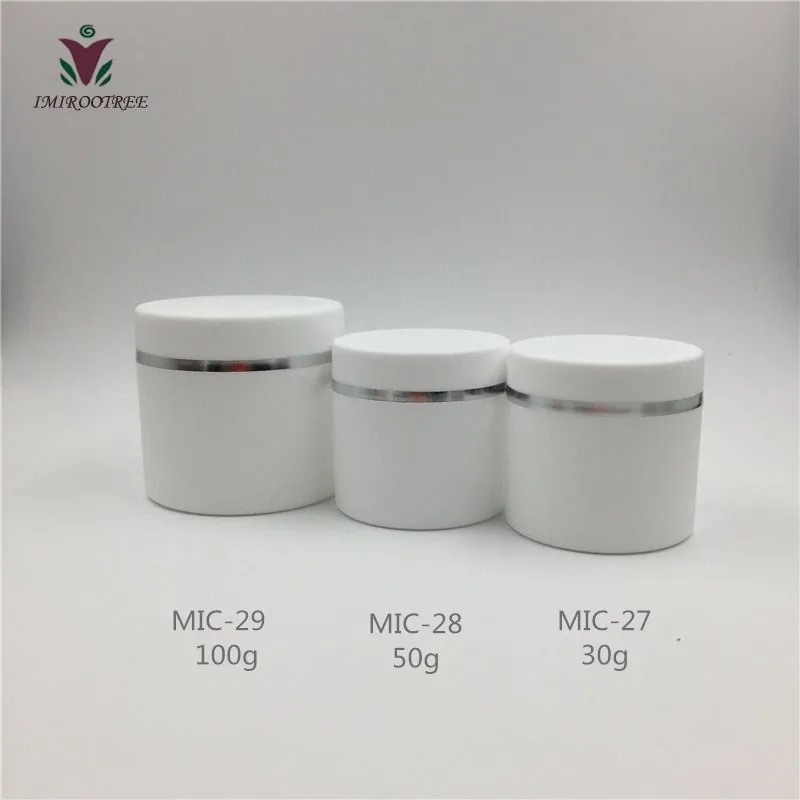 

Free shipping 20pcs 50G Double Layer Plastic Makeup Cream Jar ,Empty Cosmetic Container,Lotion Cans