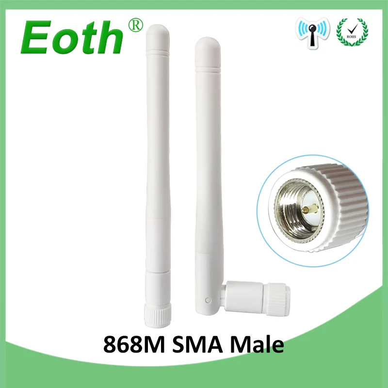 Оптом 20 шт 868 МГц 915 МГц антенна 3dbi SMA разъем GSM антенна 868 МГц 915 МГц антенна gsm белая маленькая антенна Lorawan