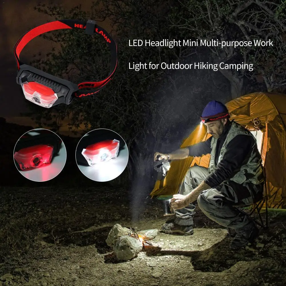 Открытый Кемпинг портативный миниатюрный светодиодный налобный фонарь