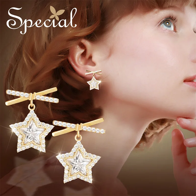

SPECIAL earrings earrings earrings earrings personality temperament was thin female fashion star medal 2021 new wave S2651E
