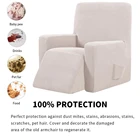 Кремово-белый водонепроницаемый эластичный чехол на кресло с откидывающейся спинкой, полноразмерный массажный чехол на диван для гостиной, 13 цветов