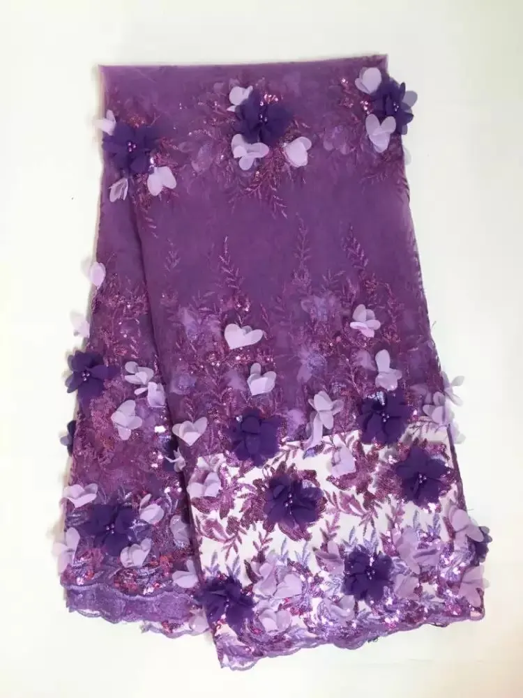 

Nigerian Tulle Lace Fabric 2021 Free Shipping Lattest African French Net Lace Fabric Wedding With Sequins Beaded For Party Dress