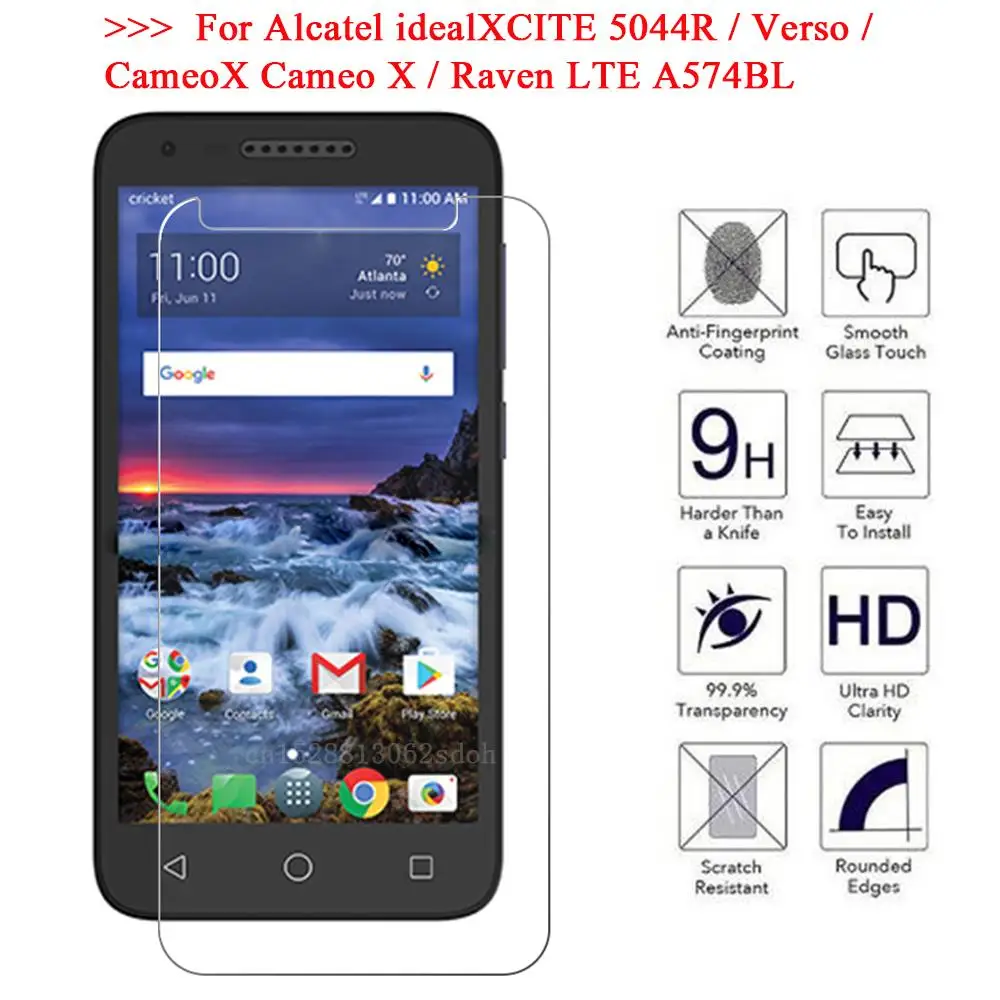 Для Alcatel idealXCITE 5044R / Verso CameoX Cameo X Raven LTE A574BL закаленное стекло 9H 2.5D Премиум Защитная