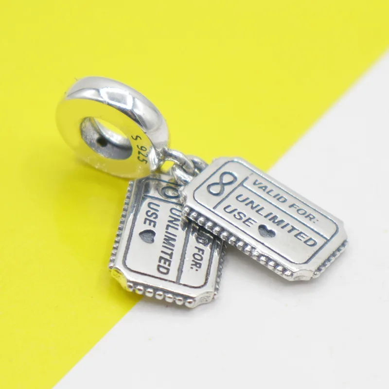 Новинка металлические бусины из стерлингового серебра 925 пробы купон любви