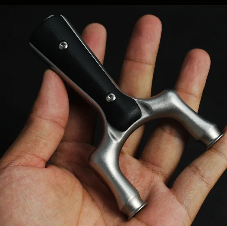 

Stainless Steel 440C Flying Tiger Flat Rubber Band Slingshot Hunting Bow and Arrow Outdoor Catapult Sling Shot