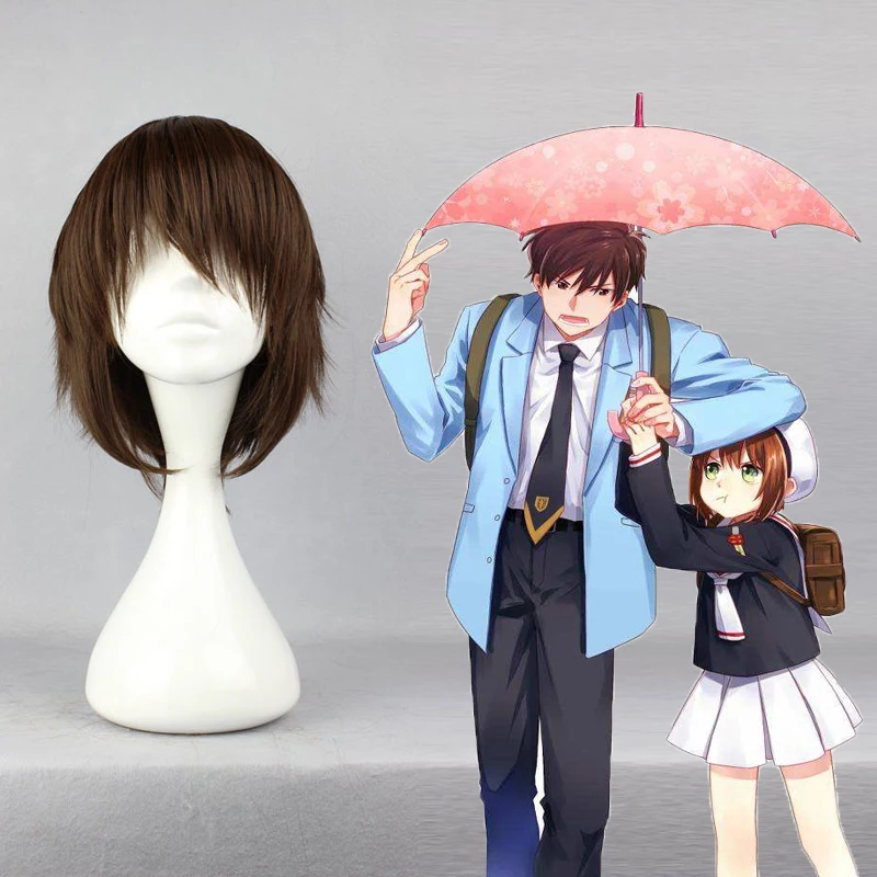 Парик для косплея Сакура из аниме Cardcaptor Touya Kinomoto парики термостойкие
