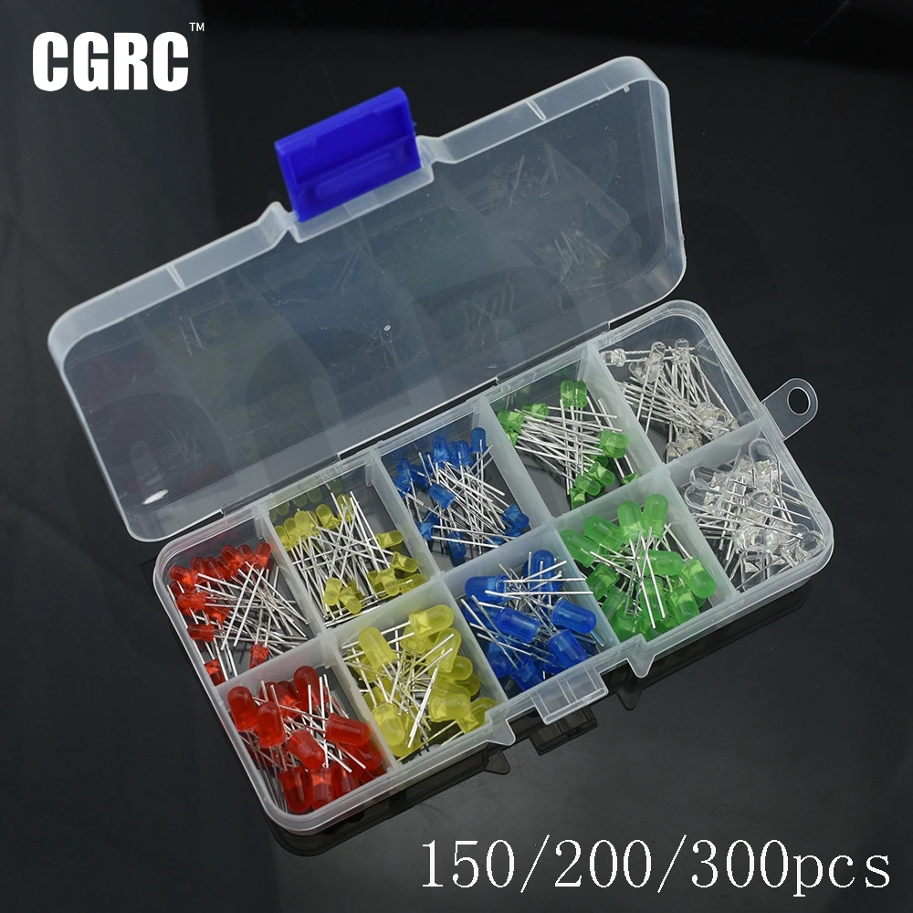 Светодиодный шариковый светильник 5 мм 3 красный зеленый желтый синий белый