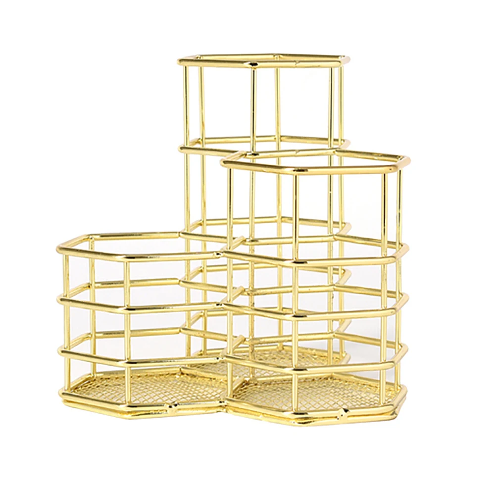 Шестигранный Держатель для кистей макияжа коробка косметических настольный