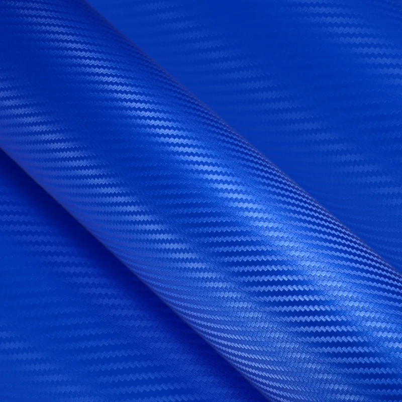 

Синий виниловый 3d-рулон из углеродного волокна с технологией выпуска воздуха