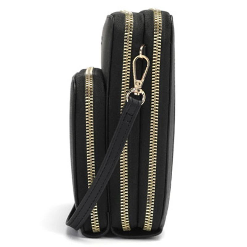 

Women's Fashion Touch Screen Blocking Cellphone Purse Women Ladies Mobile Phone Card Holder Shoulder Bag Crossbody Purse Wallet