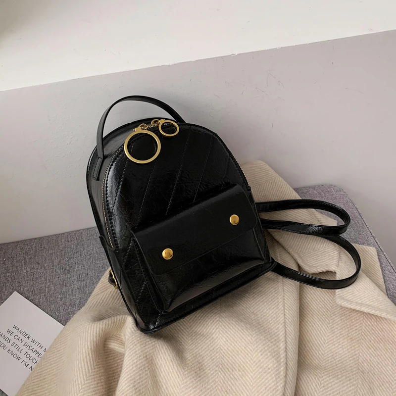 2019 Модные женские рюкзаки мини рюкзак для девушек из искусственной кожи женский