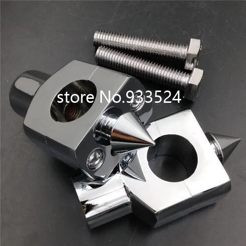 Chrome 1&quot 25mm HandleBar Risers For Harley Kawasaki Vulcan 900 Suzuki Boulevard C50 Yamaha V-Star 1100 Honda VTX 1300 C Custom |