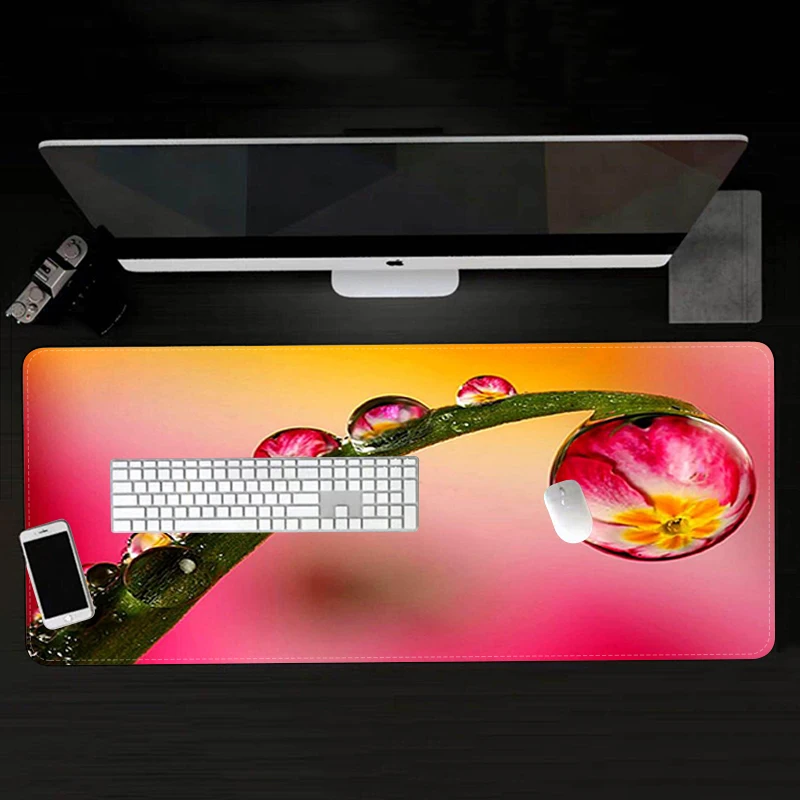 

MaiYaCa Green Leaf Water Customized MousePads Computer Laptop Anime Mouse Mat Speed/Control Version Large Gaming Mouse Pad