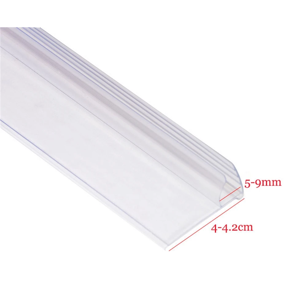 50cm Pop Bottom Clamp Clear Ticket Clip Data Strip Glass Wood Shelf Price Talker Label Holder Sign | Дом и сад