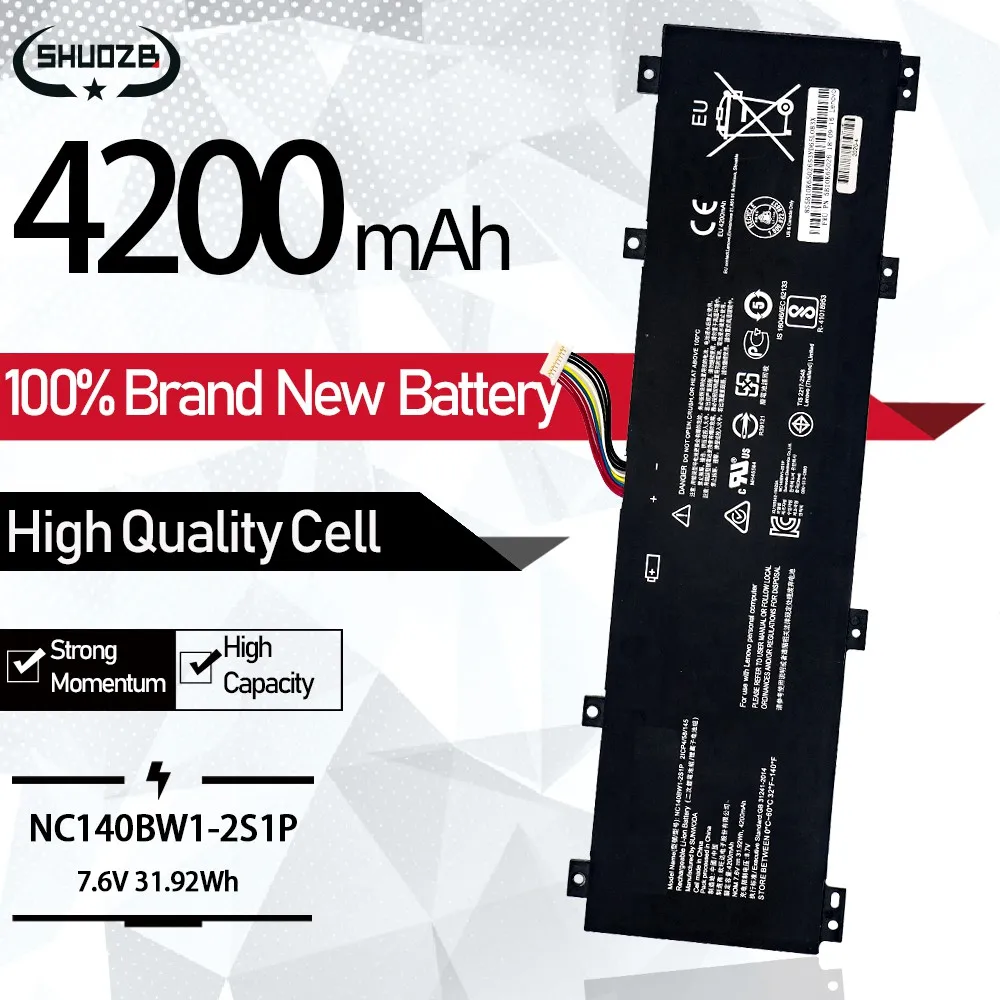 Аккумулятор для ноутбука Lenovo IdeaPad 100S 0813002 80R9 14IBR 141BR 2ICP4 31 92wh 7 6 В 4200 мАч|Аккумуляторы
