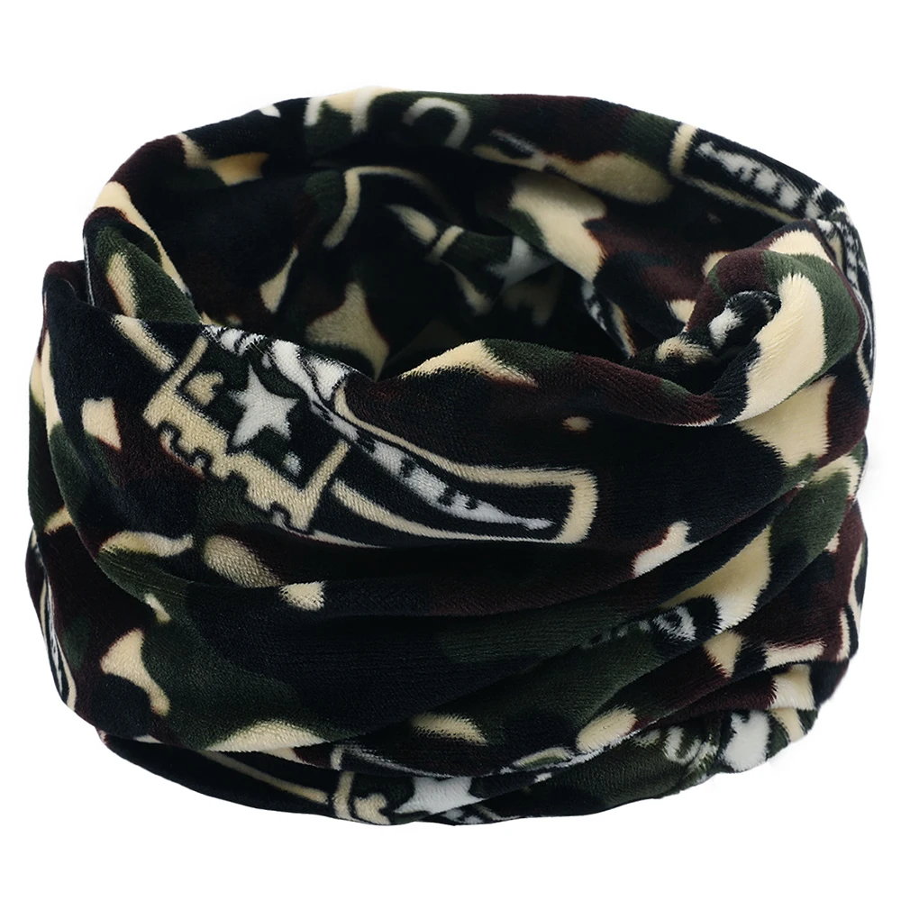 

Новинка 2021, зимний теплый вязаный шарф с начесом, обогреватель для шеи, круглая Выходная накидка, Cowl Loop шаль-снуд, шарф для лыжного спорта и а...