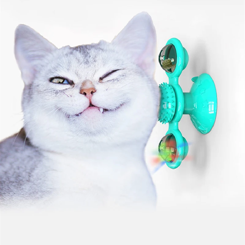 Игрушка-ветряная мельница для кошек забавные массажные вращающиеся игрушки С