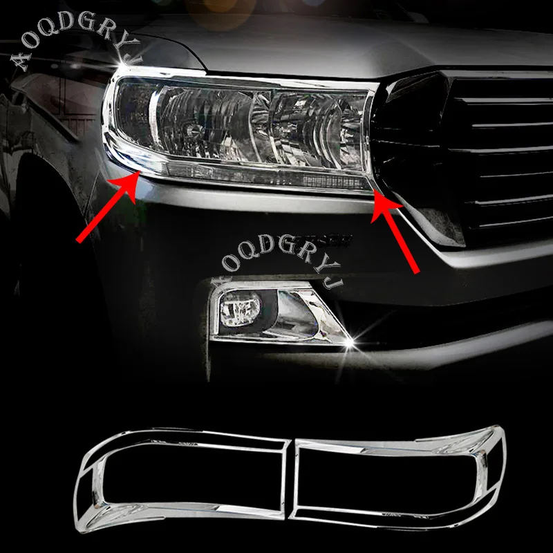 Аксессуары для стайлинга автомобиля хромированные накладки на фары из АБС