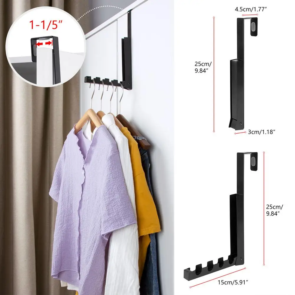 

Door Hanging Hook Mental Hat Clothes Bag Hanger Holder Kitchen Cabinet Back Garbage Bags Organizer Storage Shelf