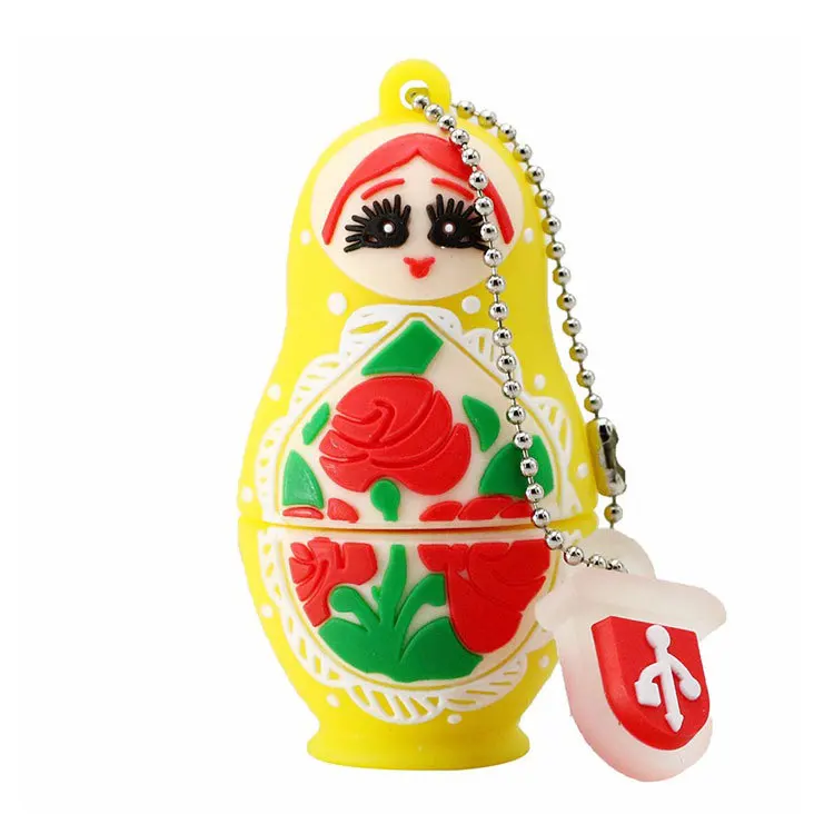 Matryoshka cartoon beautiful girl USB3.0 flash drive fashion custom personality creative gift16g32g cute Russian characteristics |