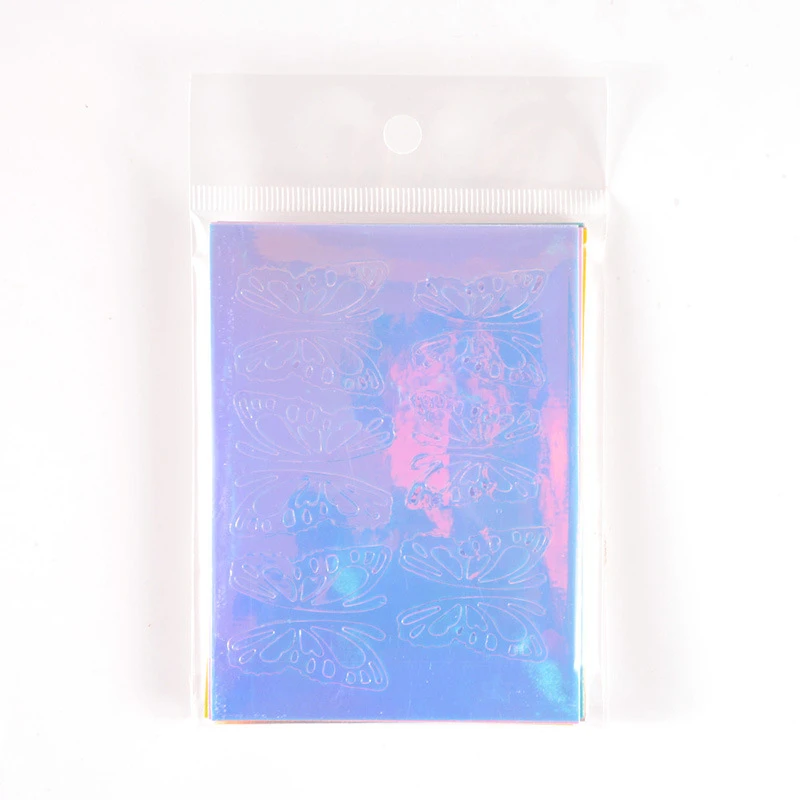 Новые крылья бабочки голографические наклейки для ногтей переводные 3D