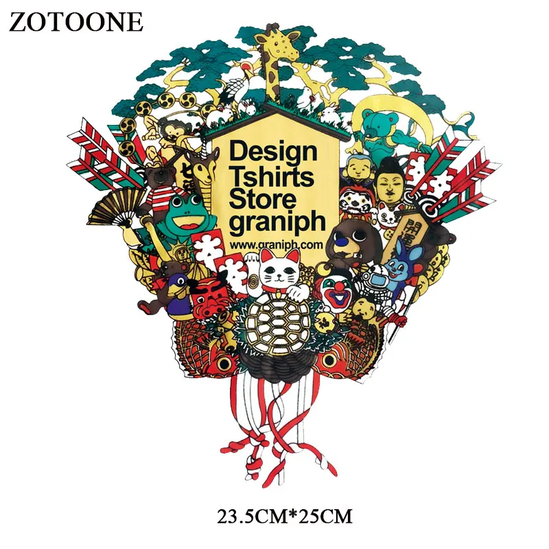 ZOTOONE большой размер Милые Животные Кошки патчи Железный На переноске для одежды