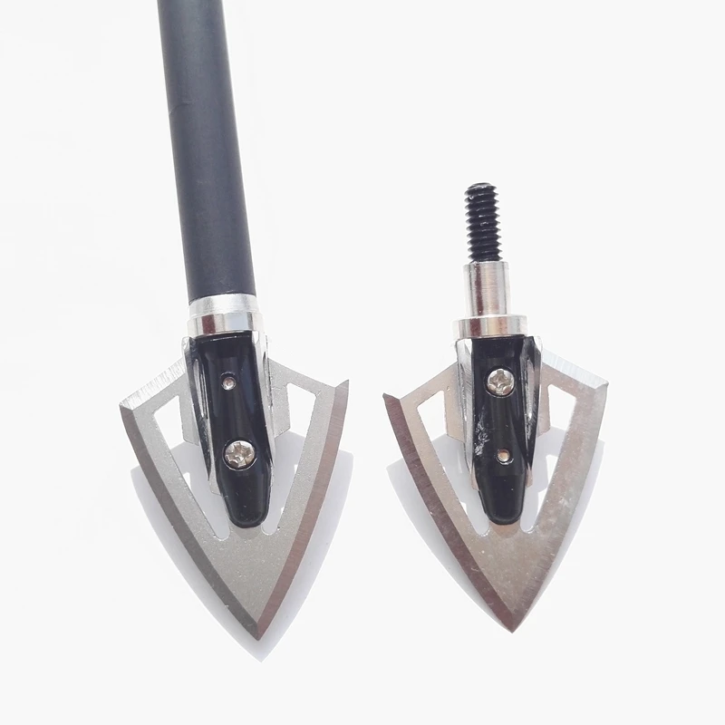 6 шт. стрельба из лука 100 г наконечник стрелы 2 наконечника и коробка набор уличных