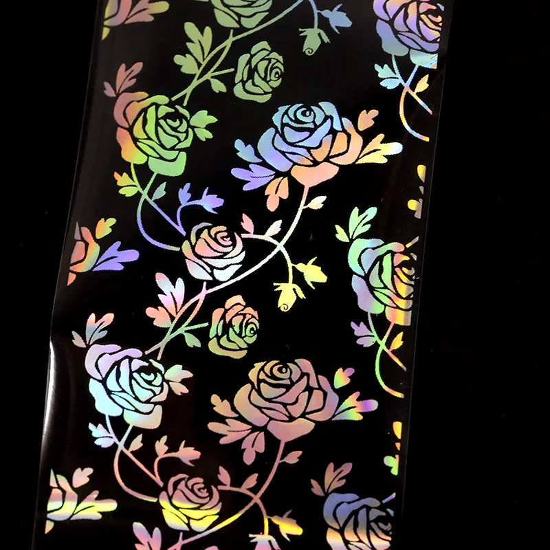 3 стиля фольга для ногтей наклейки смешанные розы переводная наклейка из фольги