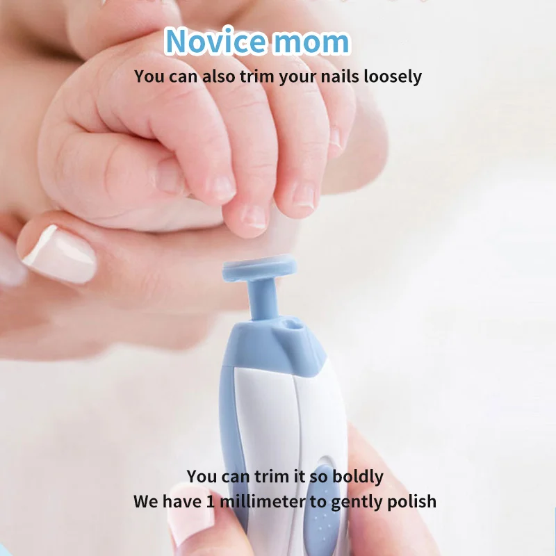 

Electric Nail Polisher Baby Powder 6-Piece Electric Baby Nail Manicure Set Baby Newborns Baby Care Kit