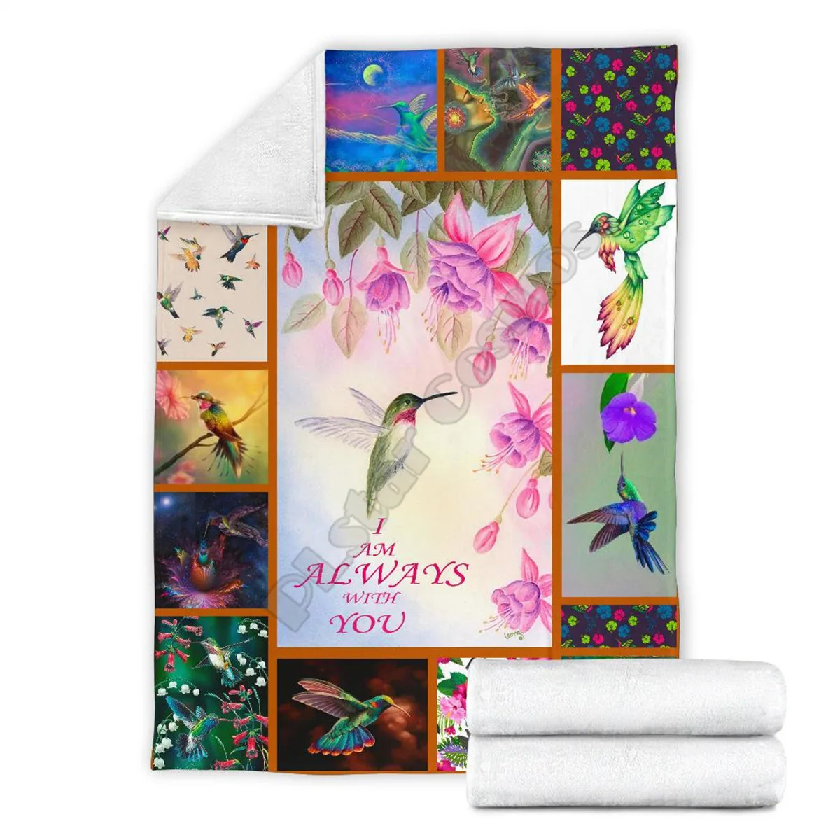 

Hummingbird 3d printed fleece blanket for Beds Hiking Picnic Thick Quilt Fashionable Bedspread Sherpa Throw Blanket 10