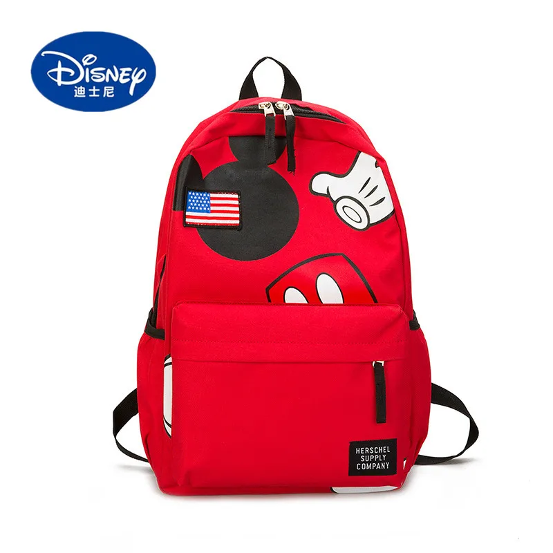 Новый рюкзак Disney 2019 с Микки Маусом полиэстеровый школьный американским флагом