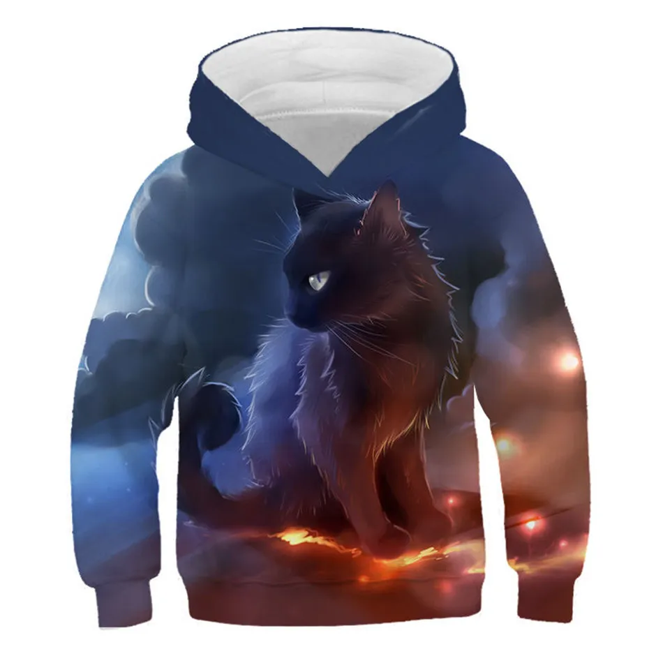 Детские Мультяшные 3D толстовки 2020 свитшоты с капюшоном для мальчиков и девочек