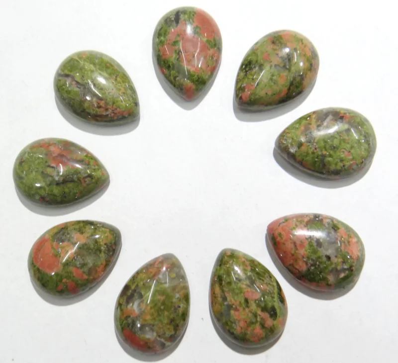 Оптовая продажа 13x18 мм 30 шт. натуральный камень серьги-капли кабошон не требующие